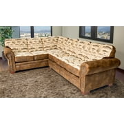 American Furniture Classics 2-piece Microfiber Angler's Cove Sectional in Brown