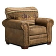 thumbnail image 1 of American Furniture Classics Microfiber Wild Horses Arm Chair in Brown, 1 of 12