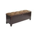 thumbnail image 1 of American Furniture Classics Model 507 Wooden Gun Concealment Bench with nail head accents and microfiber seat, 1 of 4