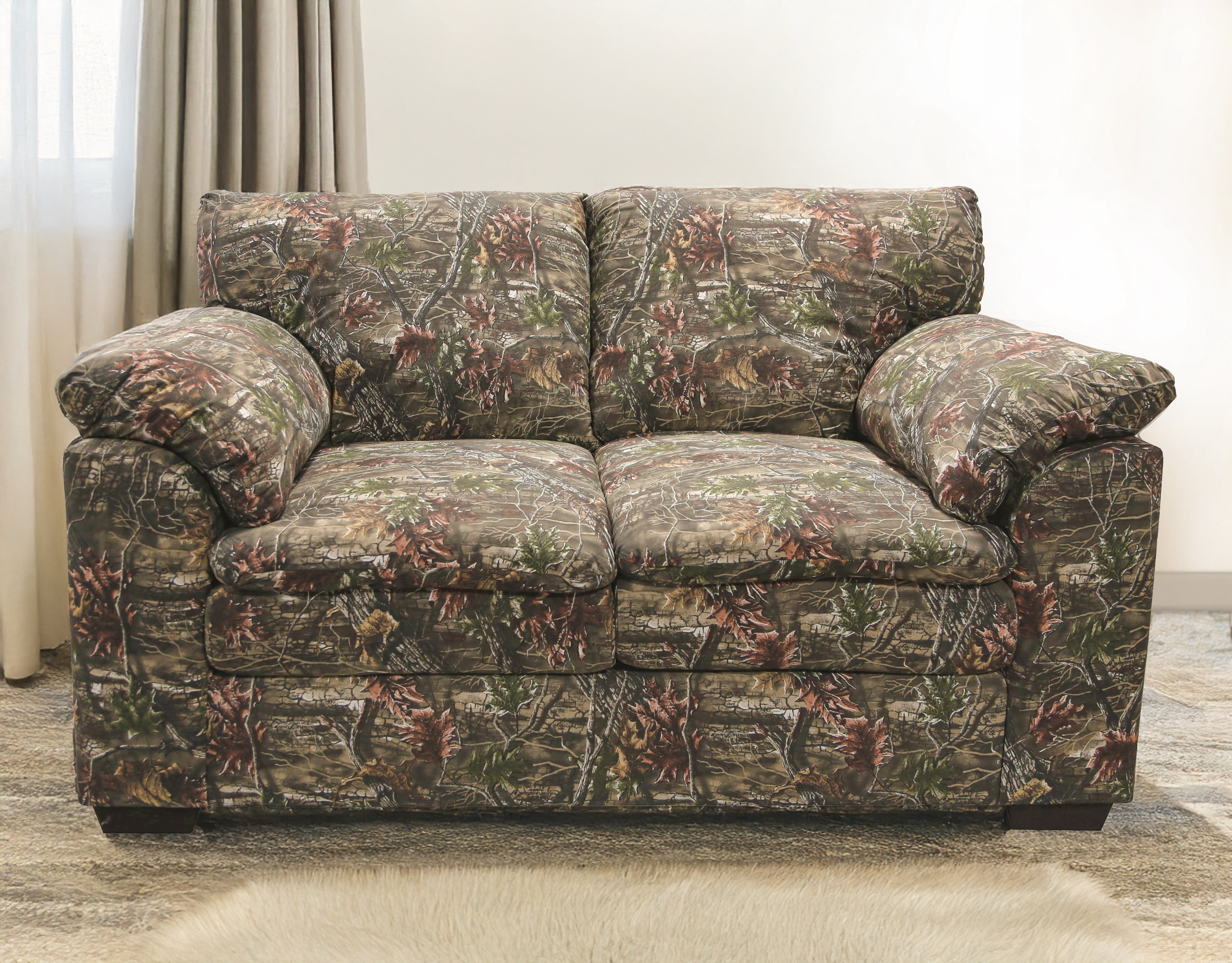 American Furniture Classics Model 8-020-A452V3 Loveseat in Superflauge Camo Fabric