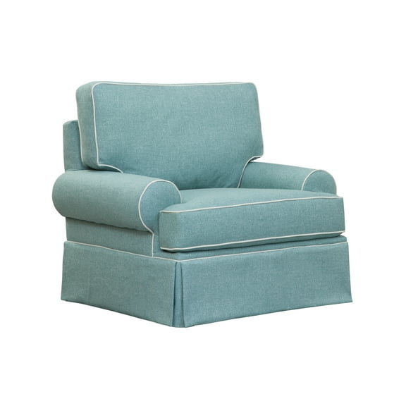 American Furniture Classics Model 8-030-S275A Coastal Aqua Series Upholstered Arm Chair