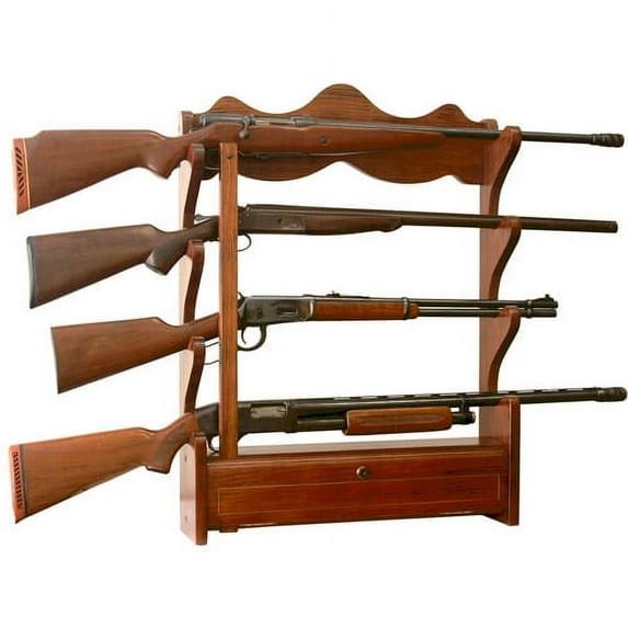 American Furniture Classics Model 840 4 Gun Wall Rack