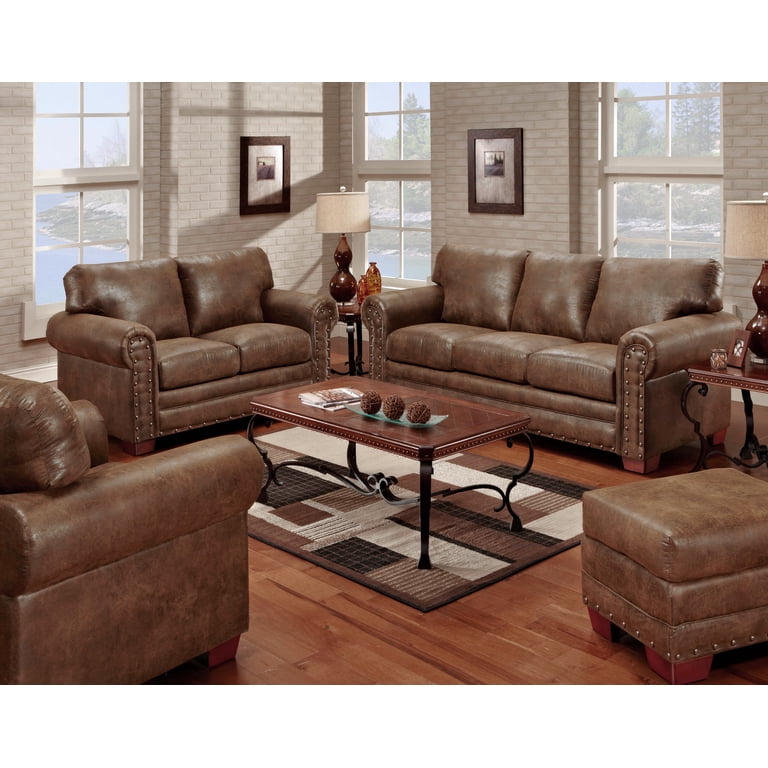American Furniture Classics Buckskin 4-Piece Living Room Set with