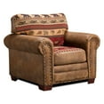 thumbnail image 1 of American Furniture Classics, Model 8501-10, Sierra Lodge Arm Chair Featuring Elk and Bear Tapestry, 1 of 12