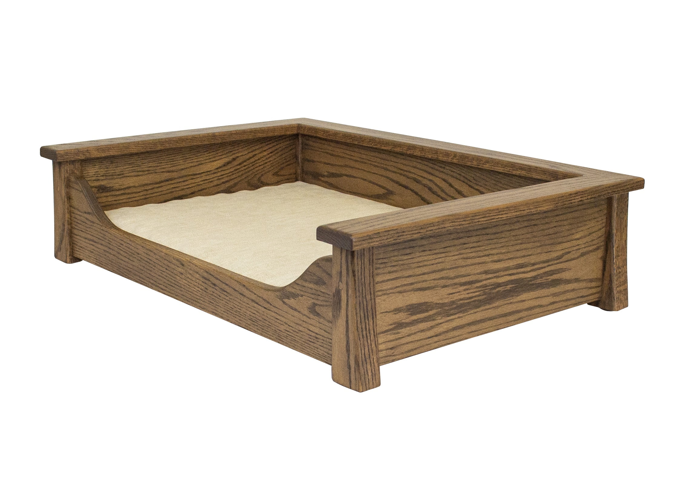 Medium Oak Orthopedic Elevated Pet Bed
