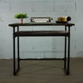 thumbnail image 1 of American Furniture Classics OS Home and Office Model PDSK-BS Industrial vintage Home Office Pipe Desk with Lower Shelf Metal with Reclaimed Aged-Wood Finish, 1 of 10