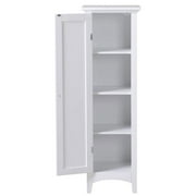 American Furniture Classics One Door Storage Kitchen Pantry Cabinet, White