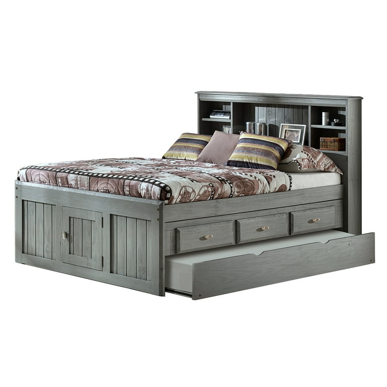 American furniture classics solid pine captains bookcase cheap bed with twin trundle and 3 drawers