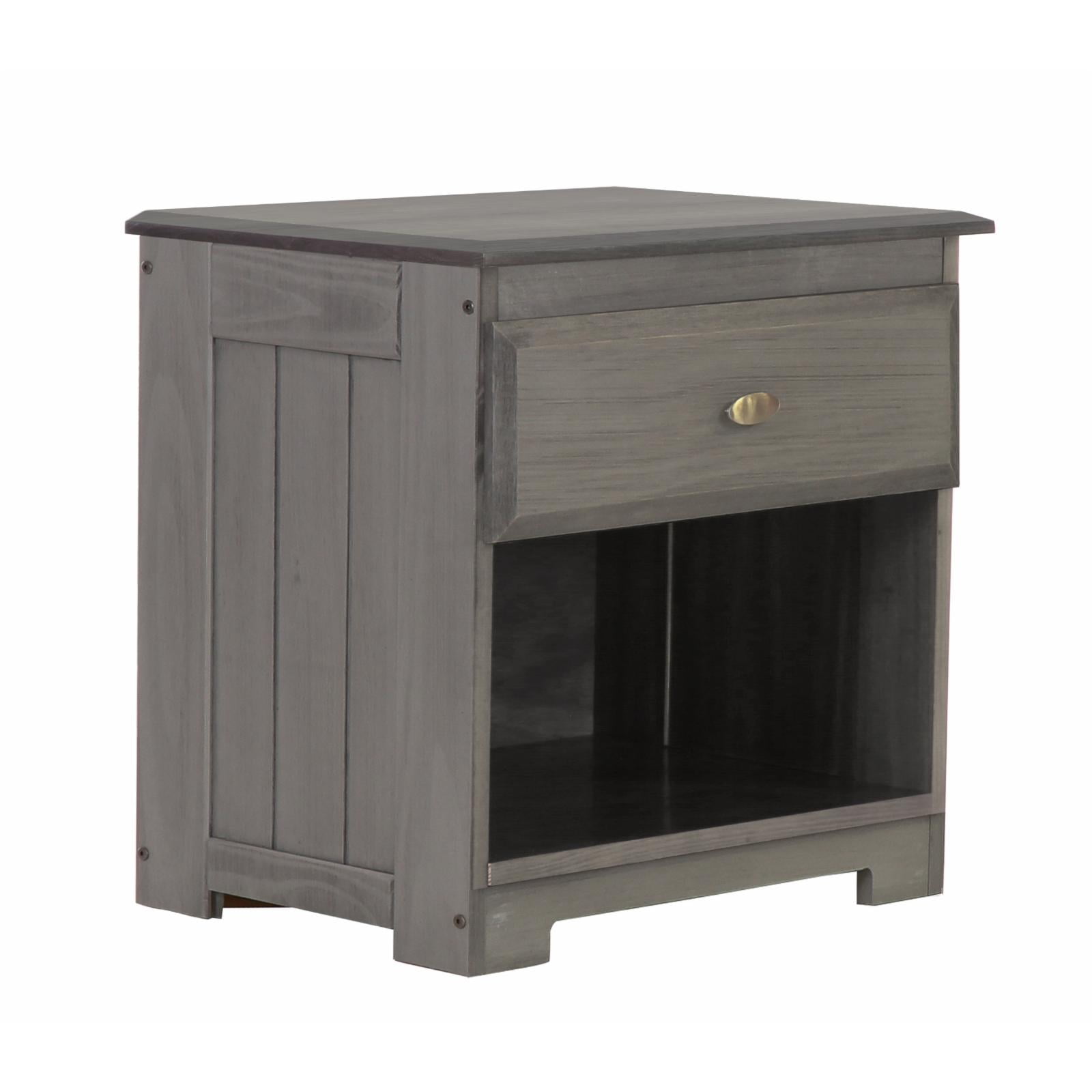 American Furniture Classics Solid Pine Nightstand with One Drawer and