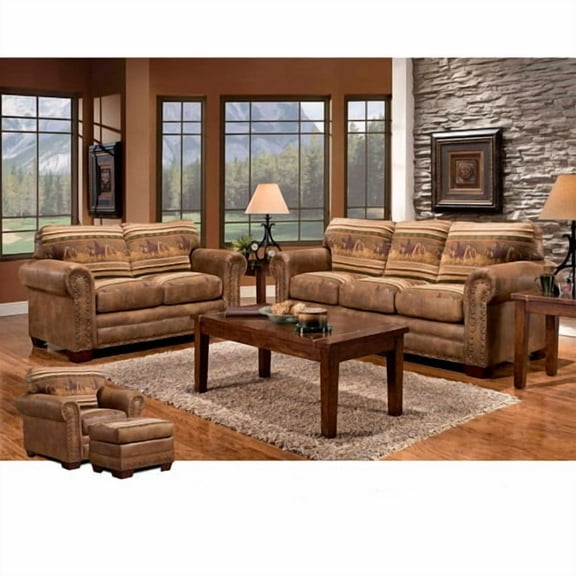 American Furniture Classics Wild Horses 4-Piece Set