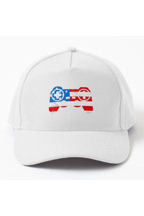 American Gamer Baseball Cap, USA Gaming Lifestyle Statement Design, Classic Everyday Hat