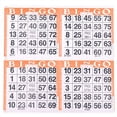 thumbnail image 1 of American Games Bingo Paper Game Cards - 4 cards - Orange - 750 cards per pack, Made in USA, 1 of 1