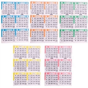 Disposable Bingo Cards