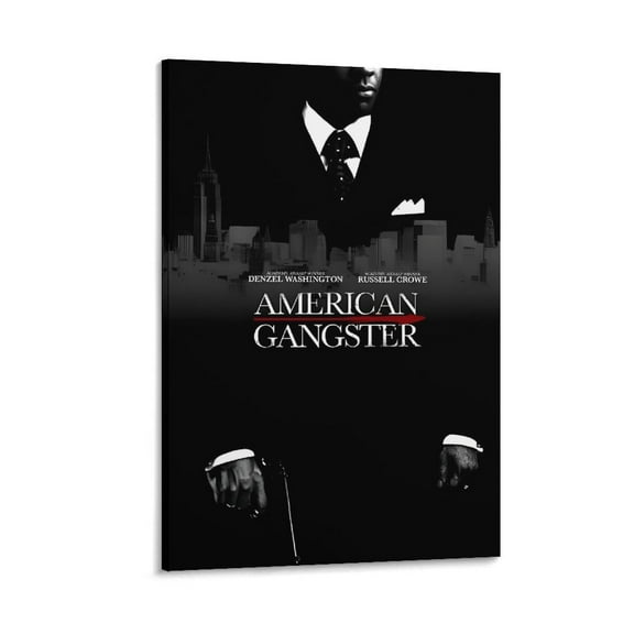 American Gangster 2007 Classic Movie Posters & Prints Wall Art Poster Scroll Canvas Painting Picture Living Room Decor Home 12x18inch(30x45cm)