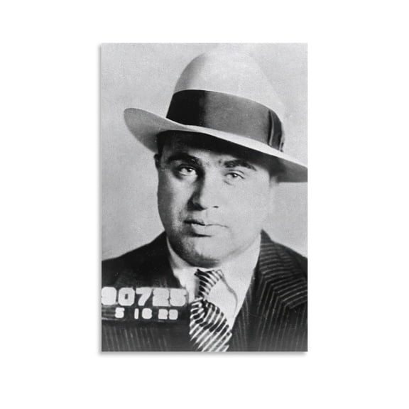 American Gangster And Businessman Al Capone Retro Poster Home Decor Poster Wall Art Hanging Picture Print Bedroom Decorative Painting Posters Room Aesthetic 12x18inch(30x45cm)