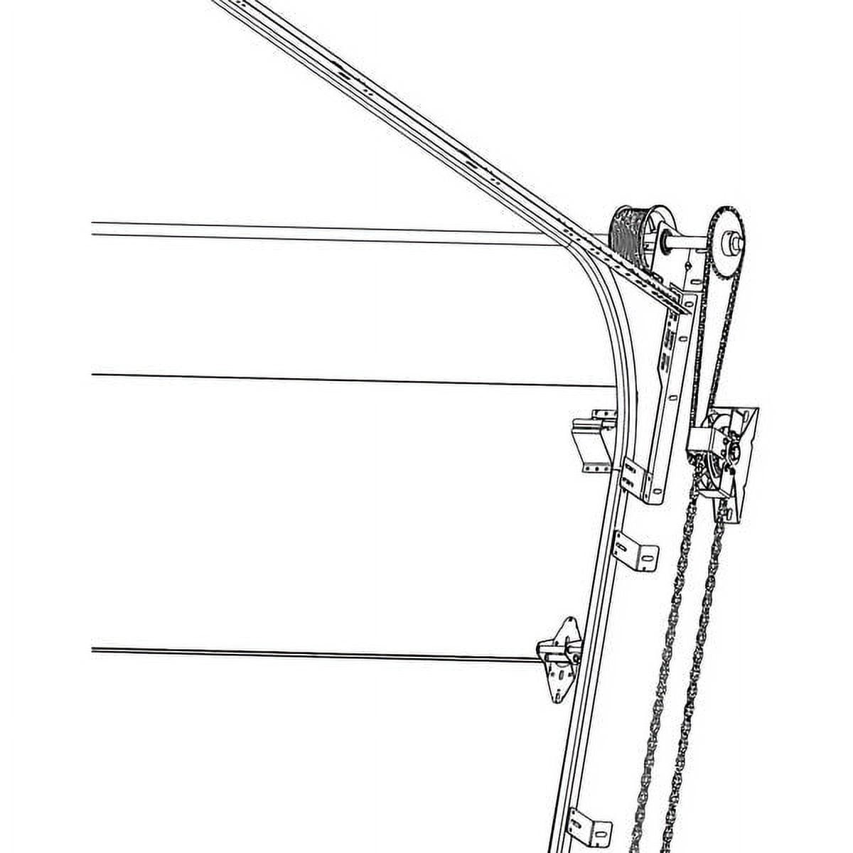 American Garage Door Supply CH301HD-1, Garage Door Opener System with Manual Chain Hoist