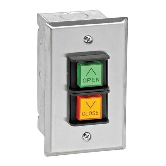 American Garage Door Supply Control Station,SS,2 Buttons,Nema 1 PBC2