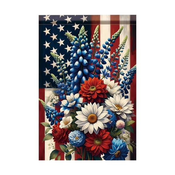 American Garden Flag 12X18 Inch, Double Sided Usa Yard Flags for Lawn Patio Independence Day Decor, Outdoor 4Th Of July Patriotic Banner