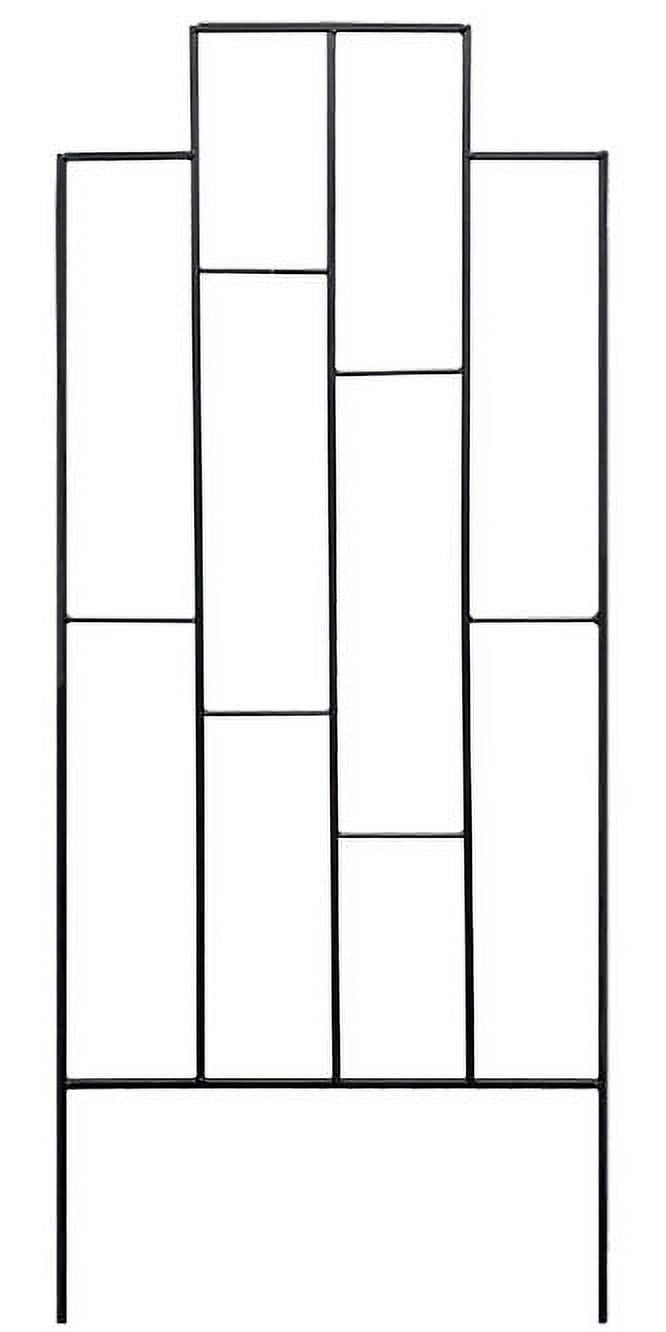 Small Black Metal Contemporary Garden Trellis