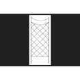 thumbnail image 1 of American GardenWorks Diamond Lattice Trellis, Black, 64.75"H, 1 of 2