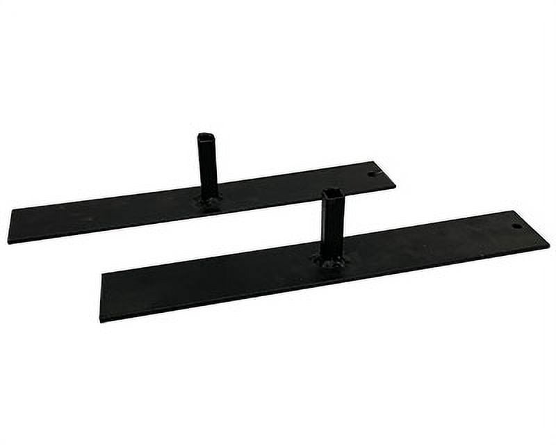 Matte Black Steel Screen Trellis Stand Pair