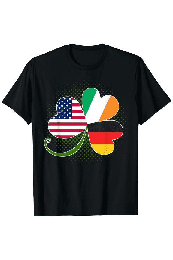 American German And Irish Roots DNA T-Shirt
