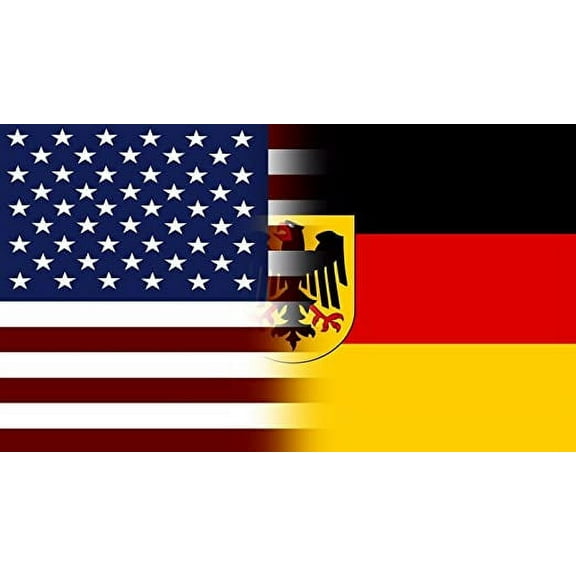 American Germany Flag Decal Eagle Crest German Deutschland Vinyl 3M Reflective sticker