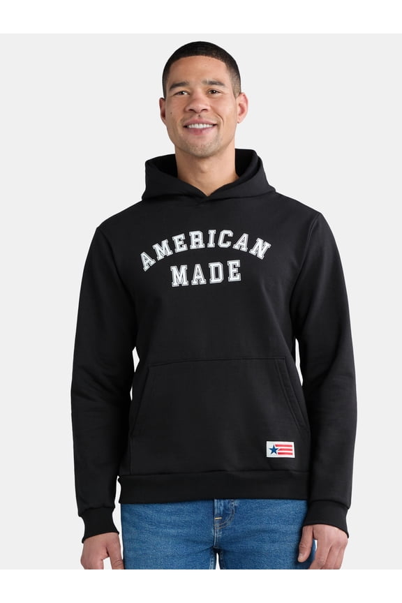 All Gender Pullover Hooded Sweatshirt, Made in USA, Men’s Sizes XS-3XL