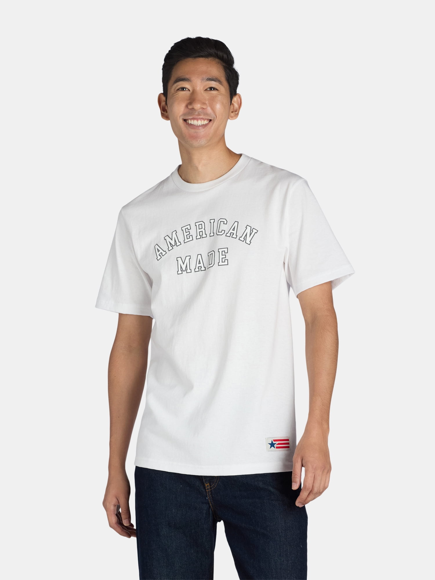 American Giant Unisex USA Tee Shirt, Men's Sizes XS-3XL