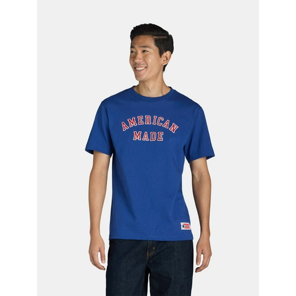 American Giant Unisex USA Tee Shirt, Men's Sizes XS-3XL