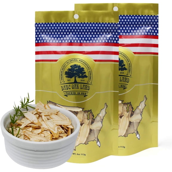 American Ginseng Slices from Wisconsin (Sliced Ginseng RootWisconsin Grown!Most People Use It to Make Ginseng Tea! Good for Health! (American Ginseng Slices (Long Strip), 2 Packs of 8 Ounces)