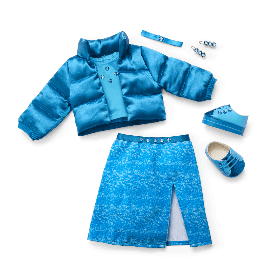 American Girl Birthstone Collection December Blue Beauty Topaz Outfit for 18 inch Dolls