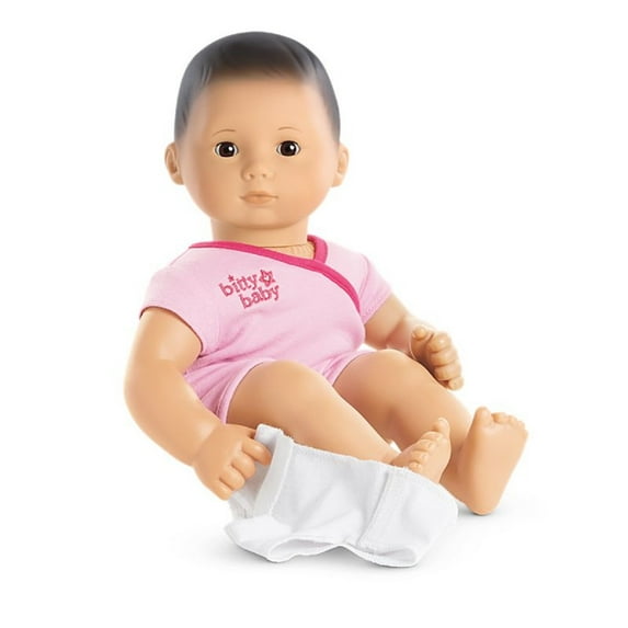 American Girl Bitty Baby 15" Doll - #4 Black Hair, Brown Eyes, Light Skin BB4