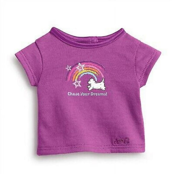 American Girl Coconut Rainbow Tee for 18 inch Dolls