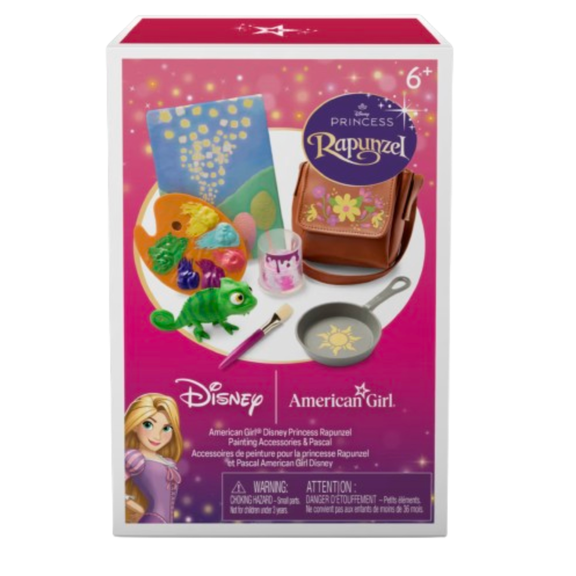 American Girl Disney Rapunzel Painting Accessories & Pascal for 18inch Doll New