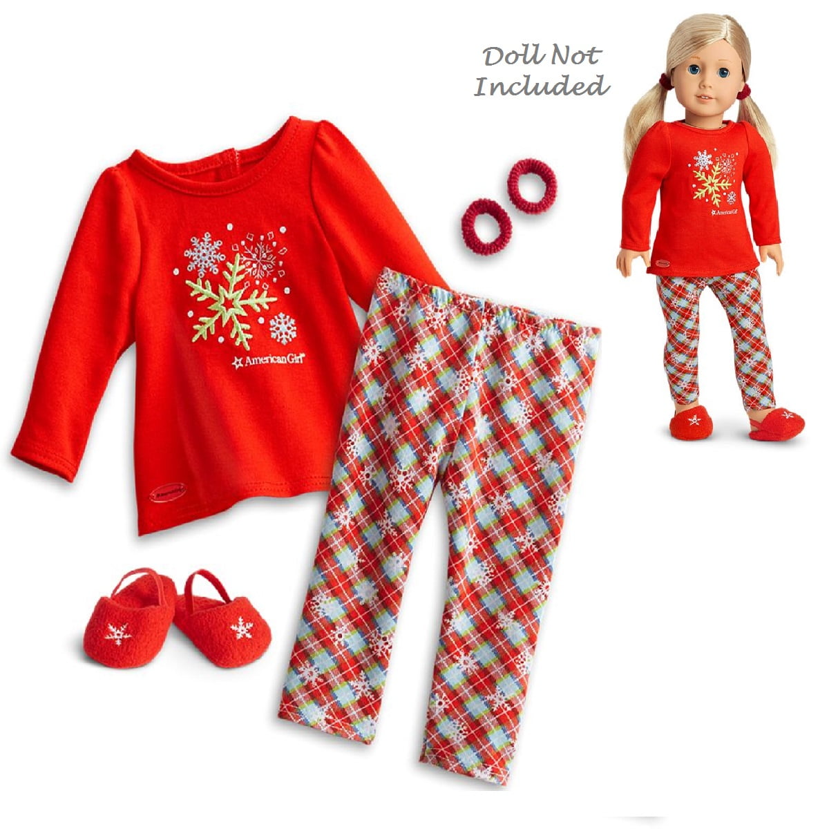 American Girl Doll Outfit Holiday Dreams Pajamas for 18" Dolls (Doll