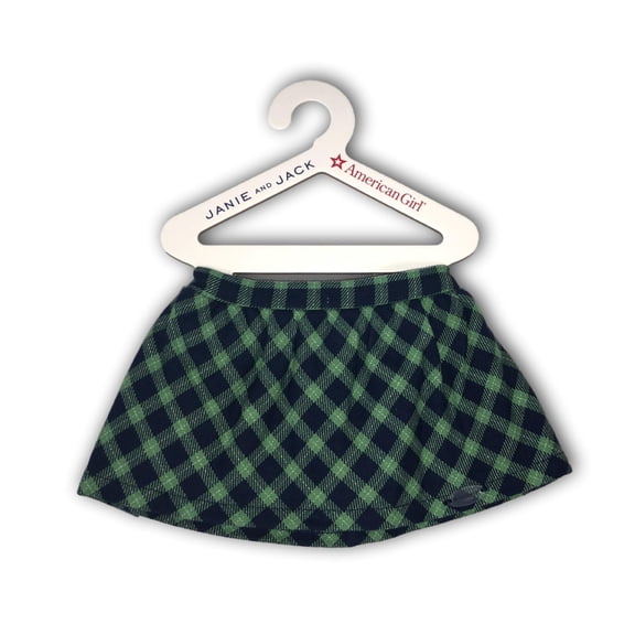 American Girl Doll Outfit Janie and Jack Tartan Plaid Party Skirt for 18" Dolls (Doll not Included)
