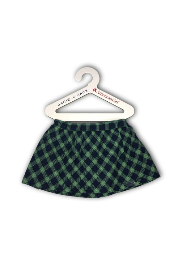 Doll Outfit Janie and Jack Tartan Plaid Party Skirt for 18" Dolls (Doll not Included)