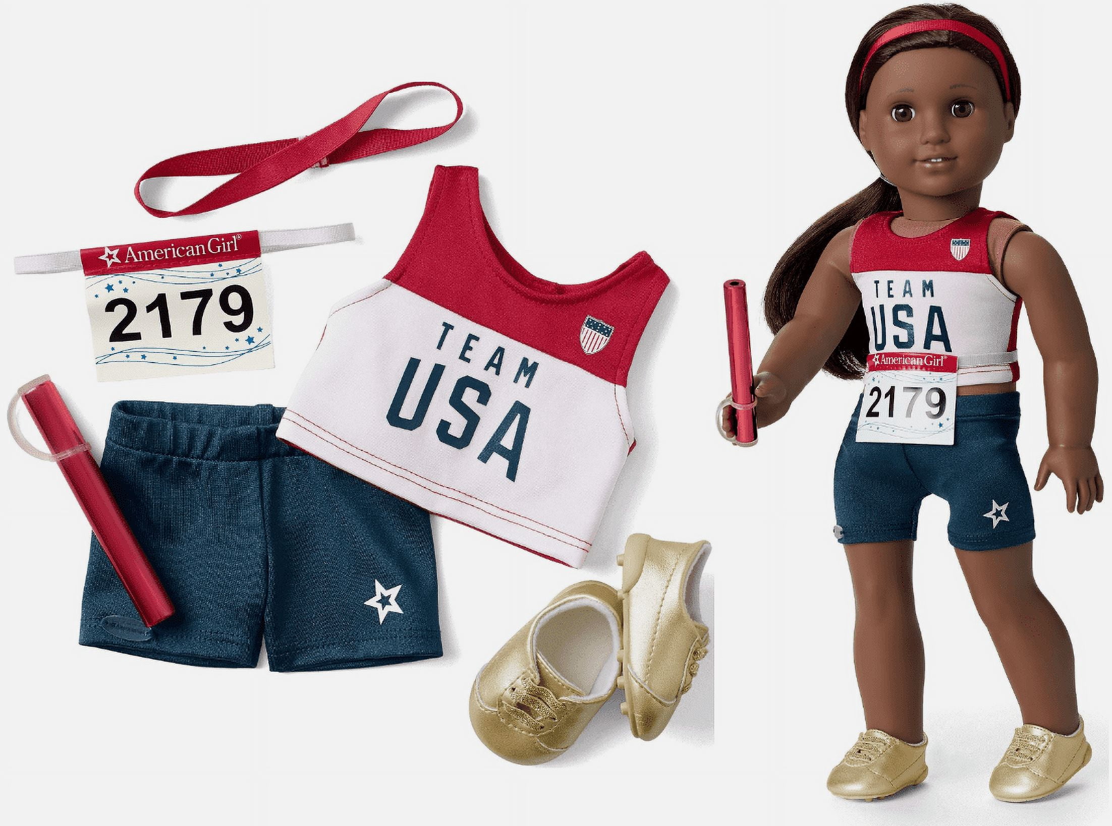 American Girl Team USA Track & Field Outfit Set For 18-Inch Dolls