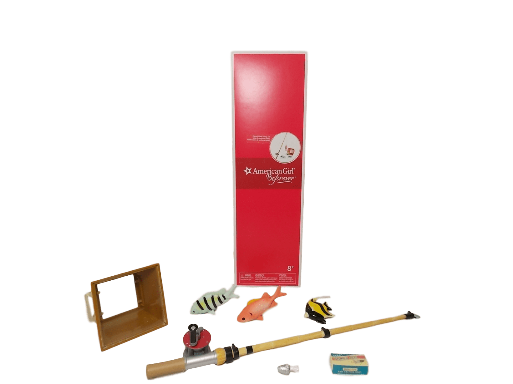American Girl Fishing Pole and Fish - Nanea's Island Fishing Set for 18"  Dolls