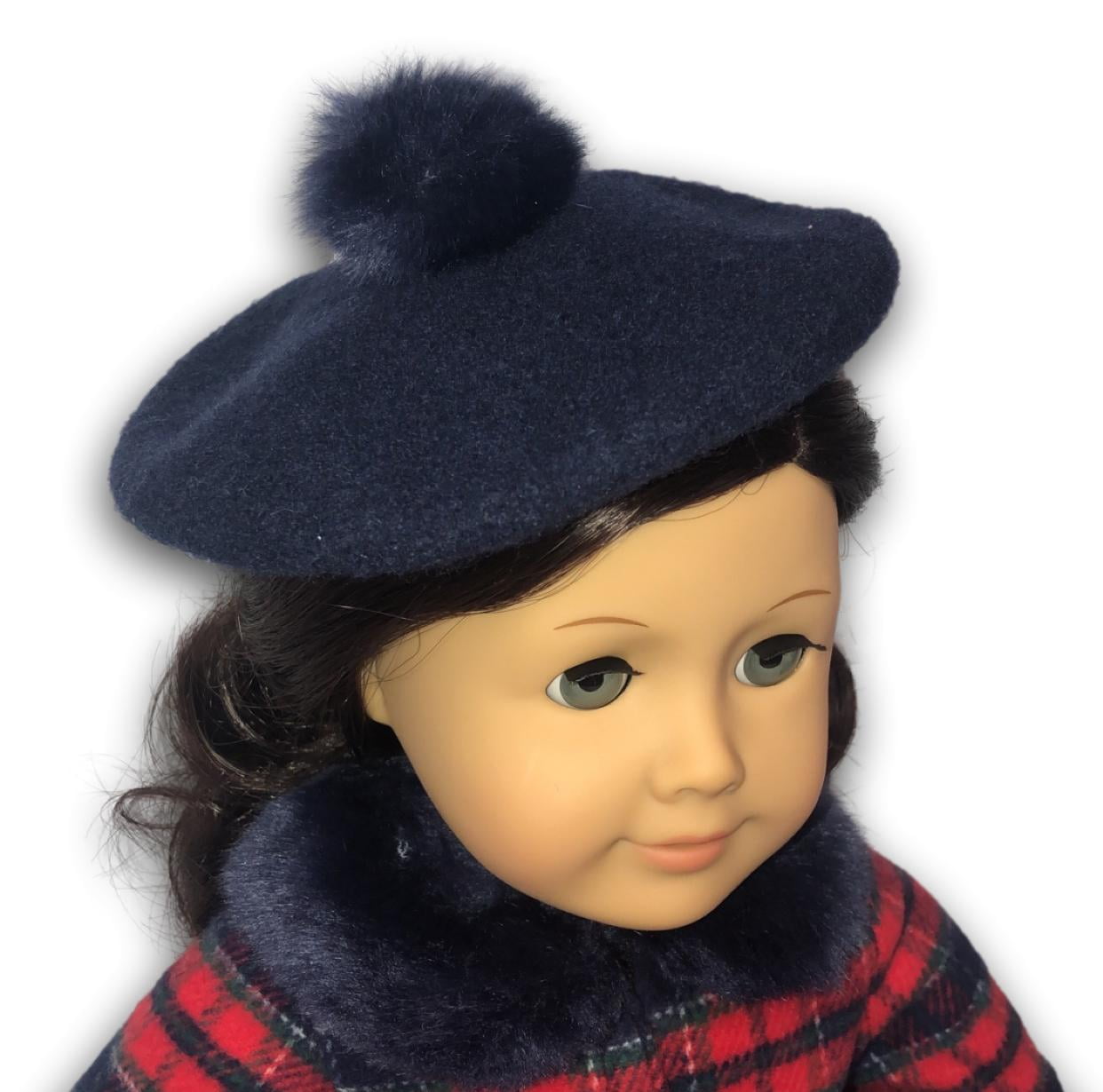American Girl Janie and Jack Wintry Wool Beret for 18-inch Dolls