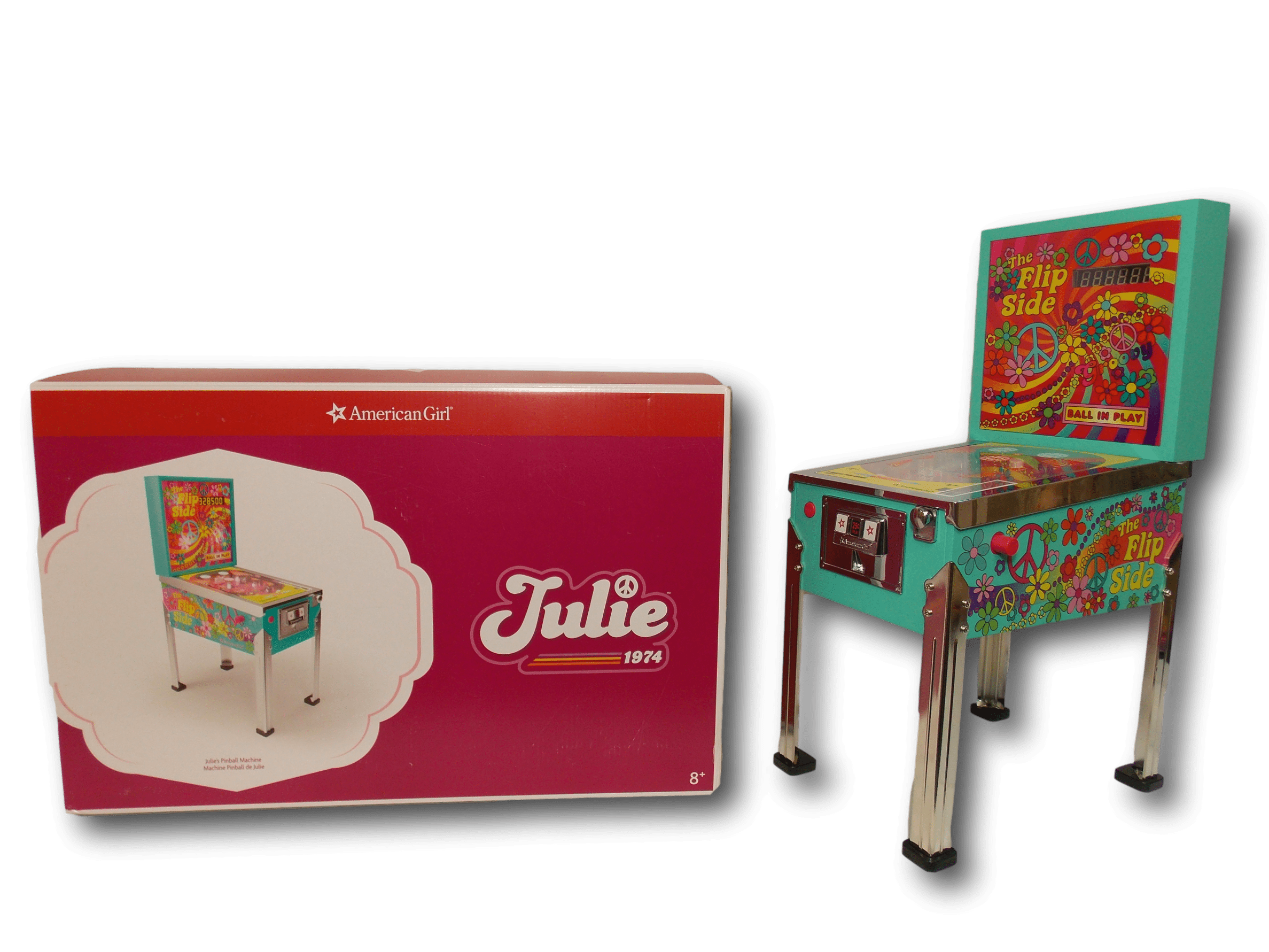 American Girl Julie Flip Side Pinball Machine for 18