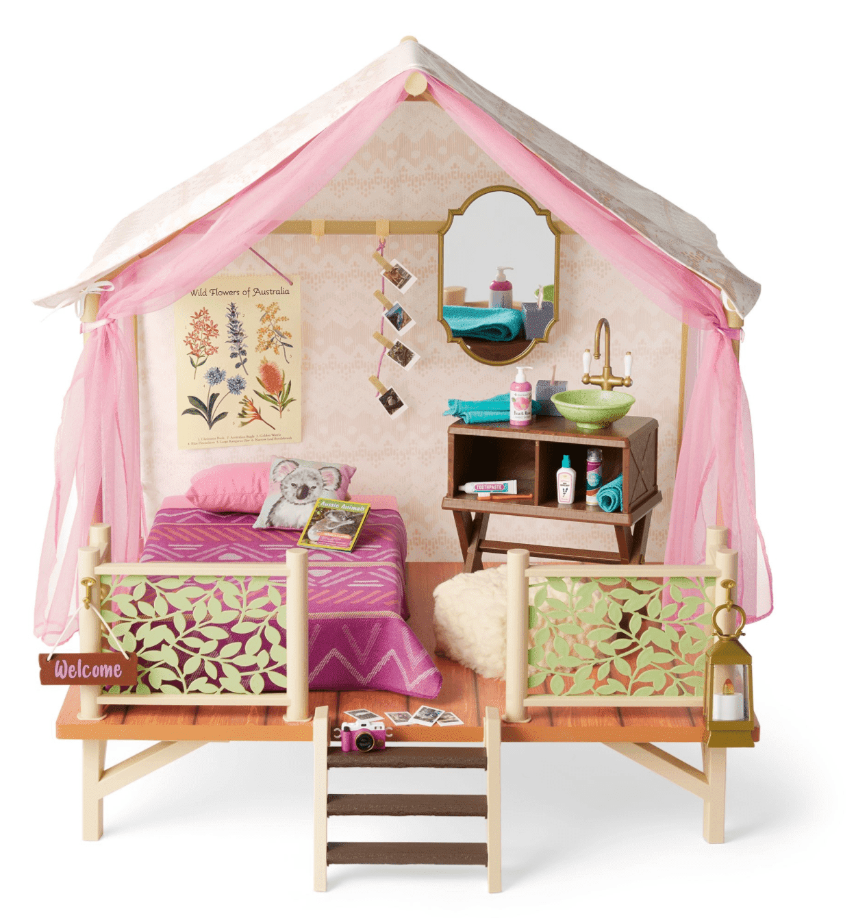 American Girl プレイテント Truly Me™ 18-inch Doll #27 & S'more Fun Camping Set