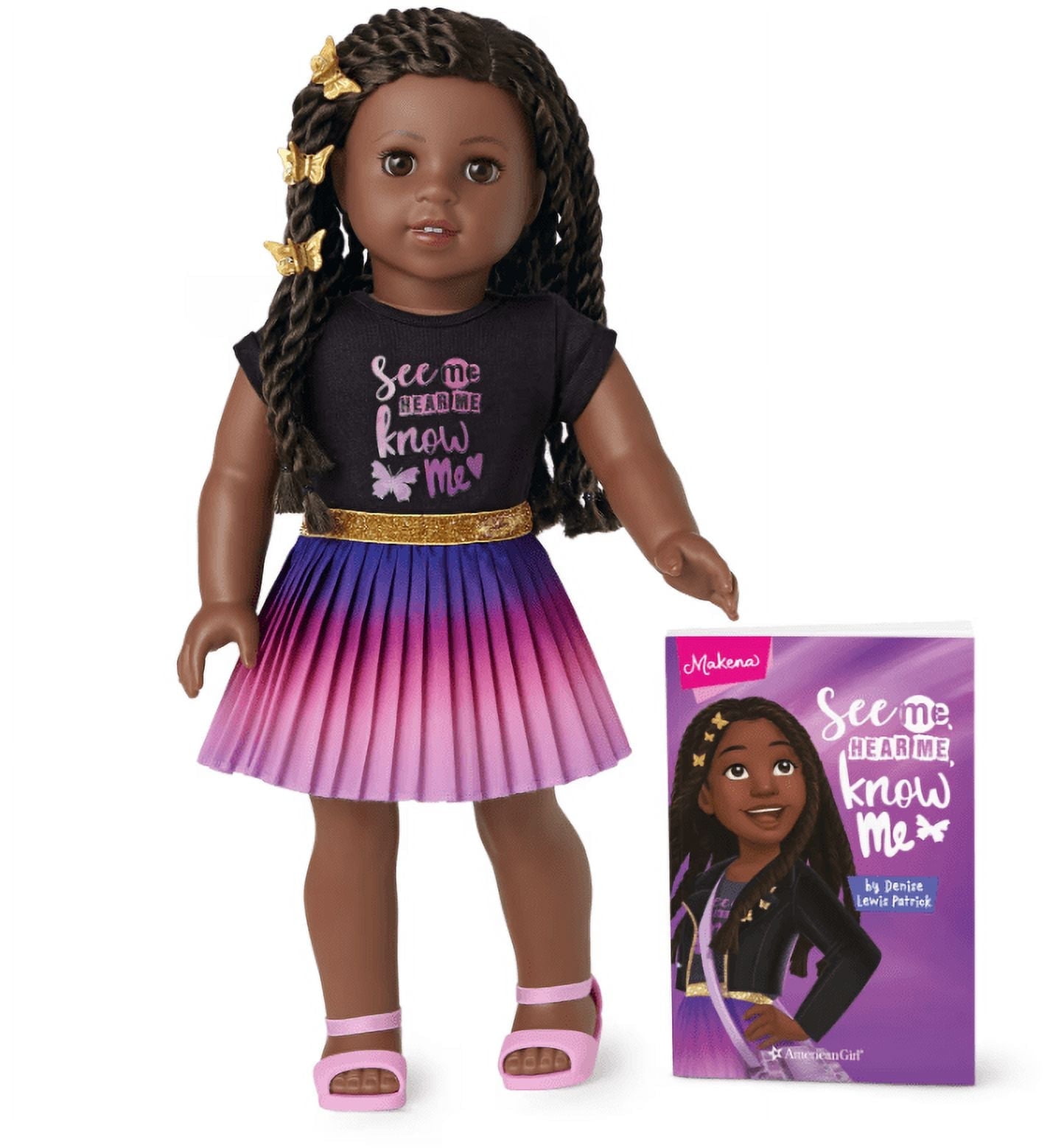 American Girl Makena Williams Doll and Book, 18 in