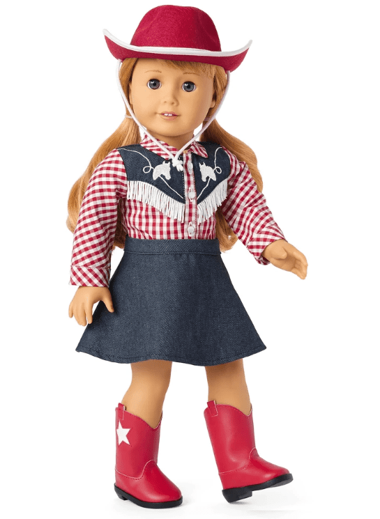 American Girl Maryellen Cowgirl Costume for 18 inch Dolls