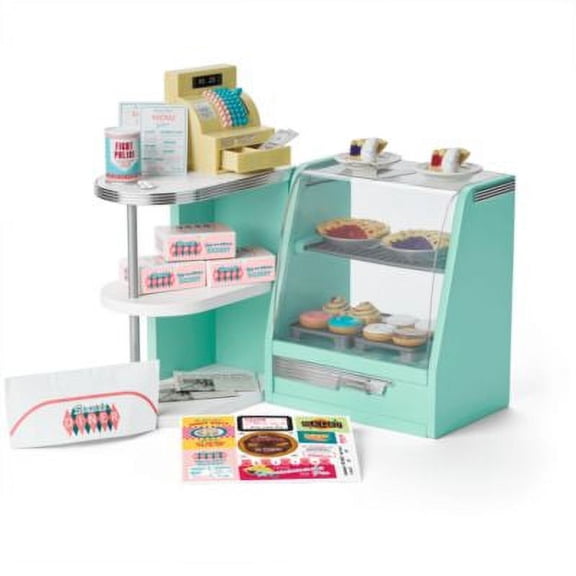 American Girl Mayellen's Seaside Diner Bakery Case for 18" Dolls (Doll Not Included)