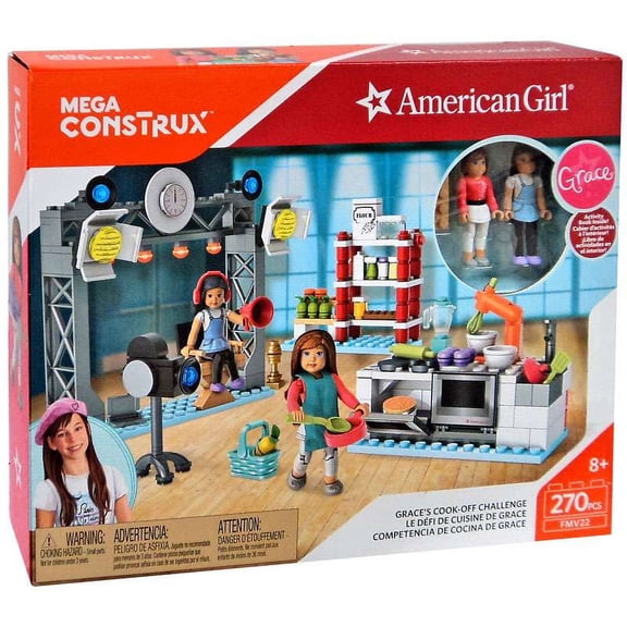 American Girl Mega Construx Grace's Cook-Off Challenge Set Mega Bloks FMV22