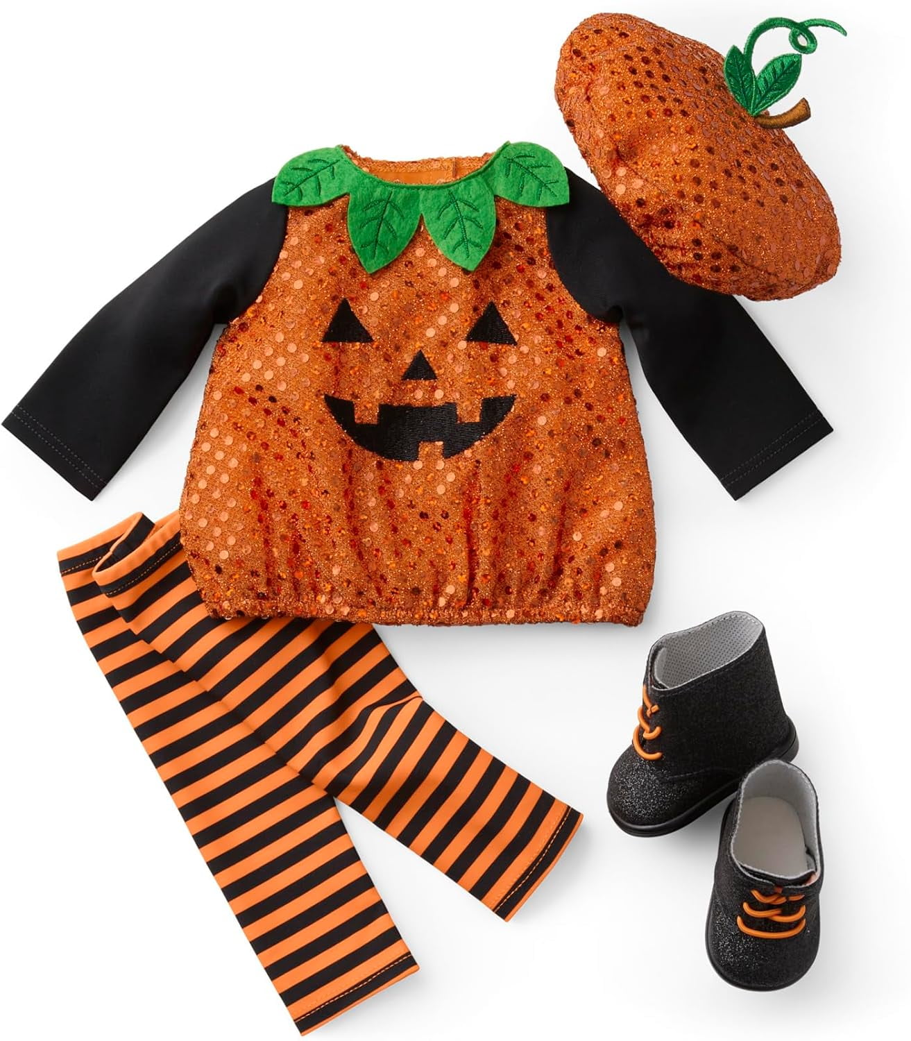 American Girl Pretty Pumpkin Costume for 18 inch Dolls