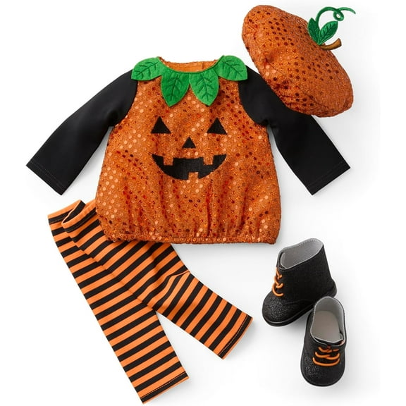 American Girl Pretty Pumpkin Costume for 18 inch Dolls