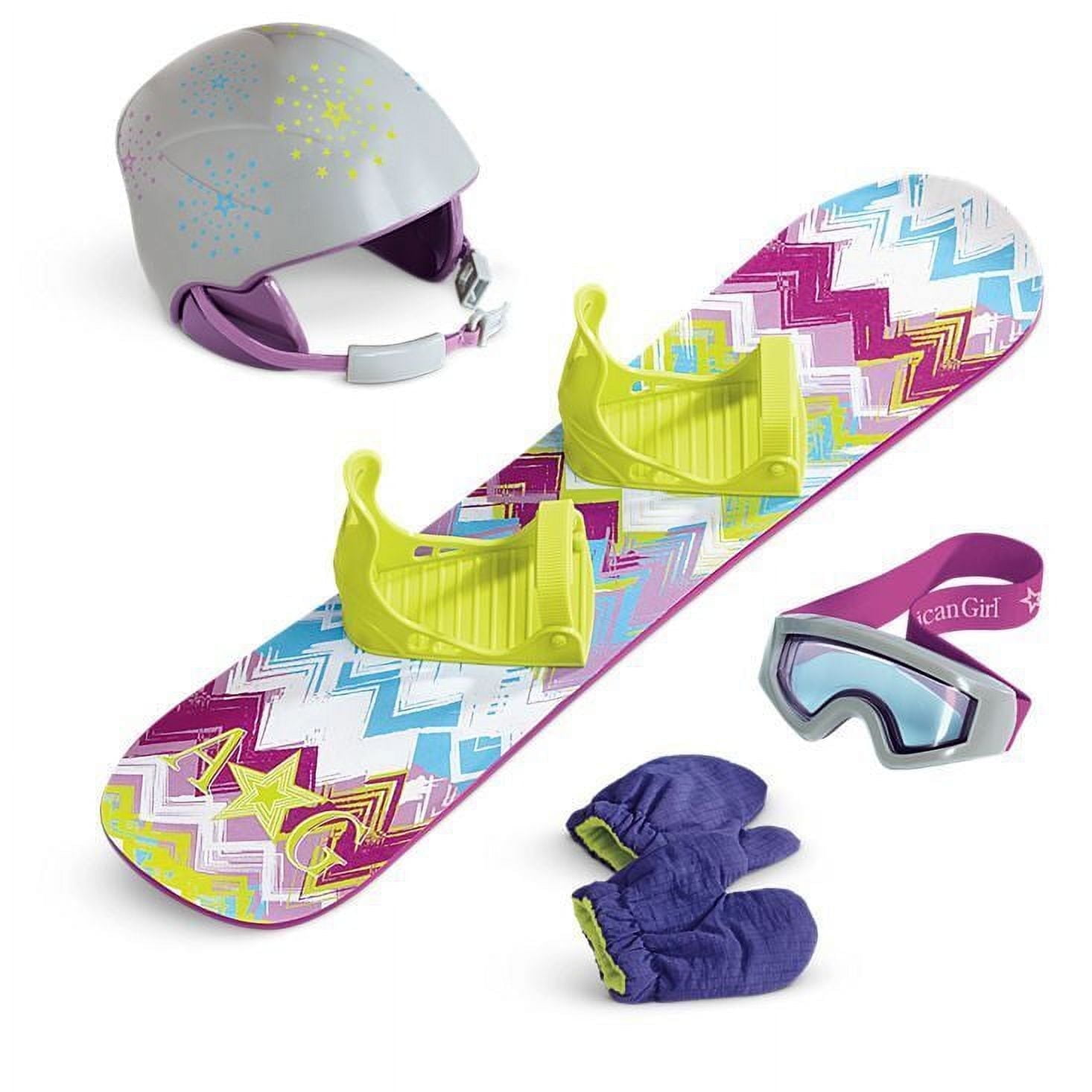 American Girl Snowboard and Helmet Set for 18 Dolls Winter Accessories